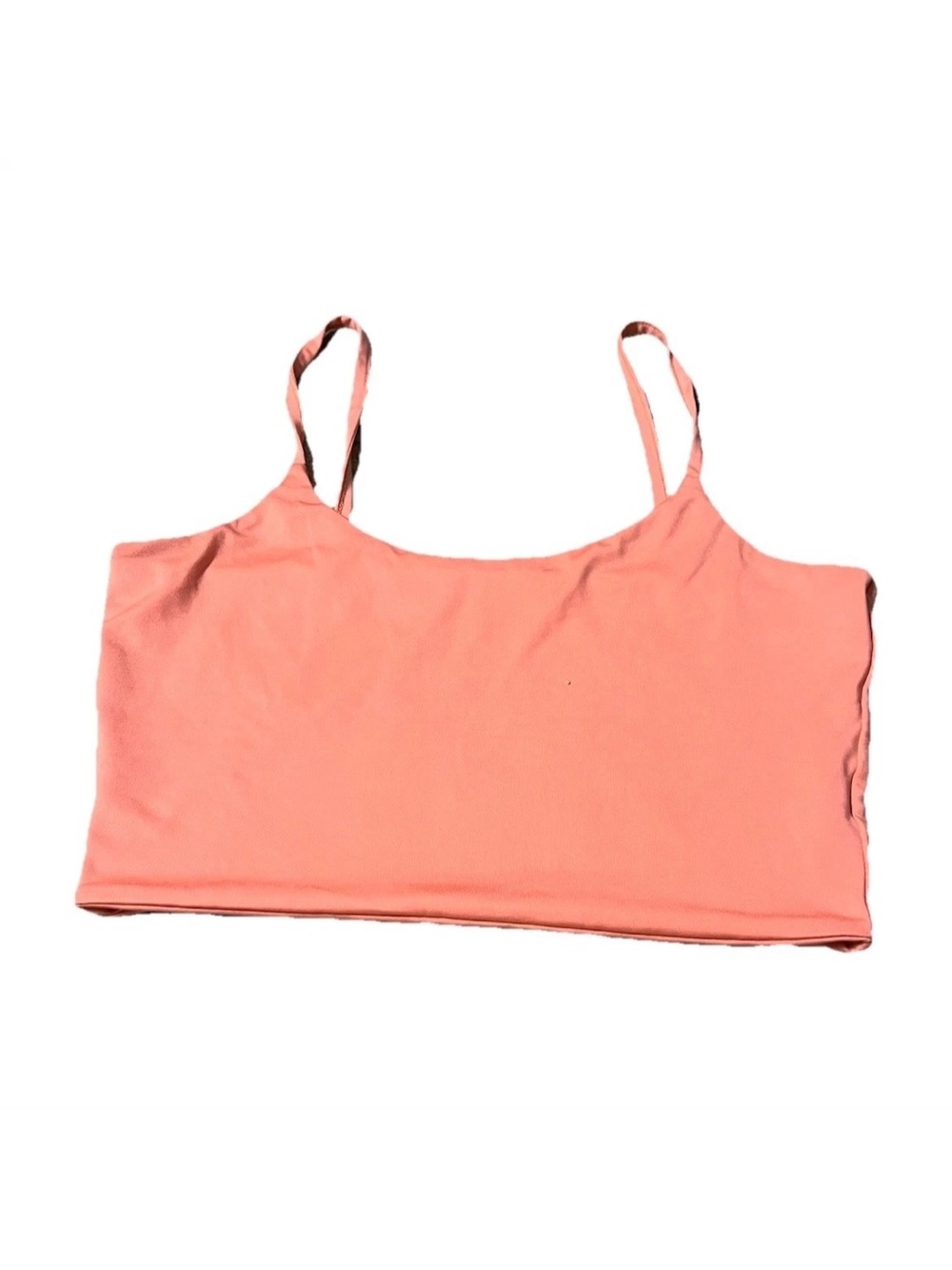 Women's Coral Crop Cami Top - Sleeveless Spaghetti Straps